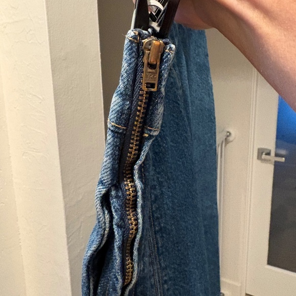 Boden Women's Blue Joy Paneled Denim Skirt - Picture 5 of 6